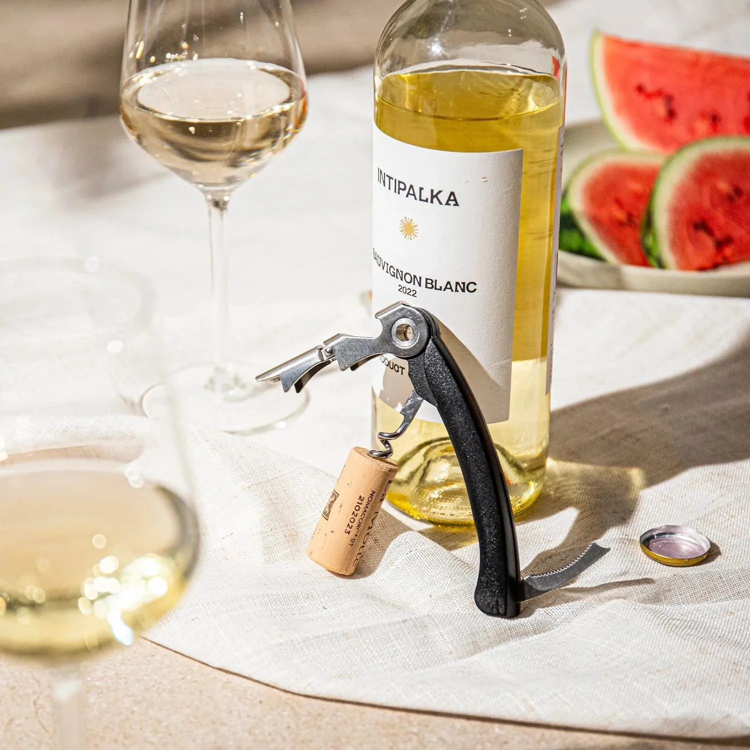 Vacu Vin Double Hinged Corkscrew cavatappi a doppia leva