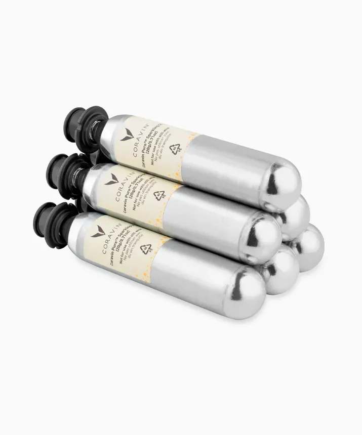 Coravin Sparkling capsule CO2 vino spumante