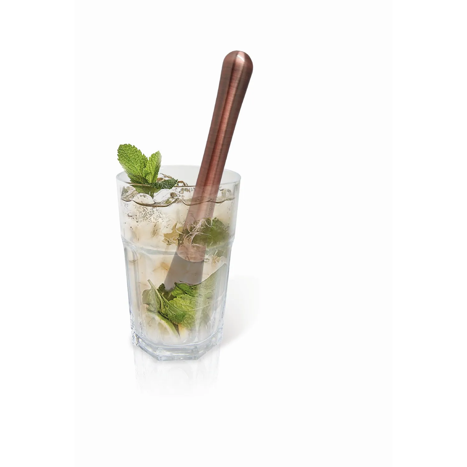 VinBouquet Pestello per cocktail in acciaio finitura rame anticato