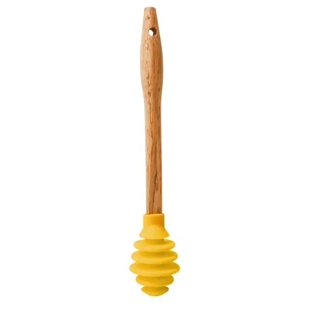 VinBouquet Cucchiaio per miele in silicone con manico in legno