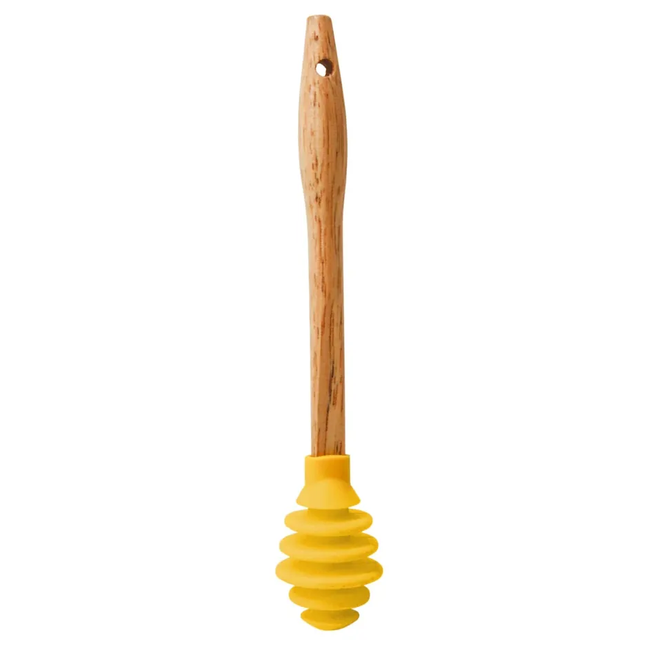VinBouquet Cucchiaio per miele in silicone con manico in legno