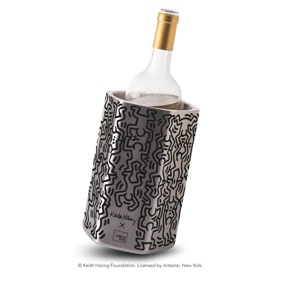 Vacuvin Hive Keith Haring raffreddabottiglie acciaio inox
