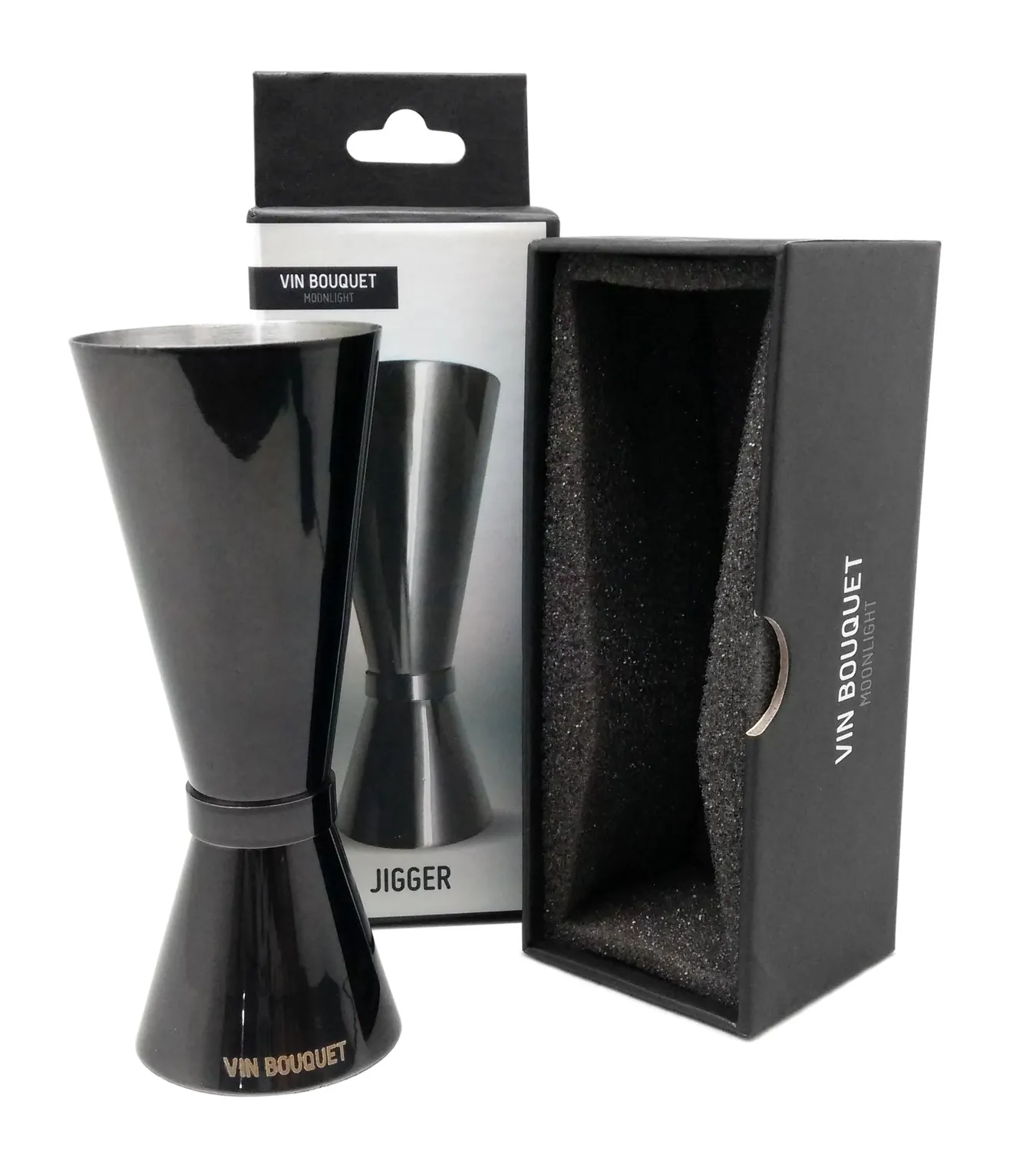 Vin Bouquet Moonlight Misuratore per cocktail 50/25 ml Grafite