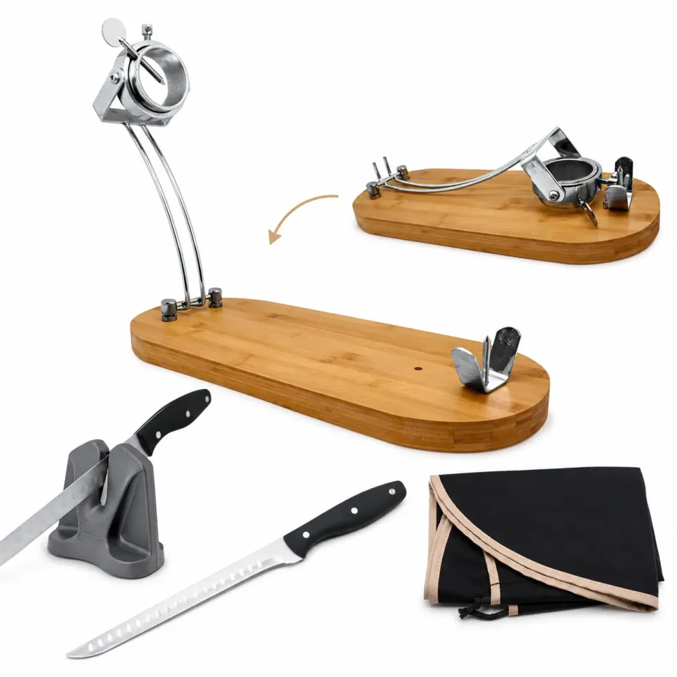 VinBouquet Set Maestro Prosciuttatore Pieghevole con Coltello