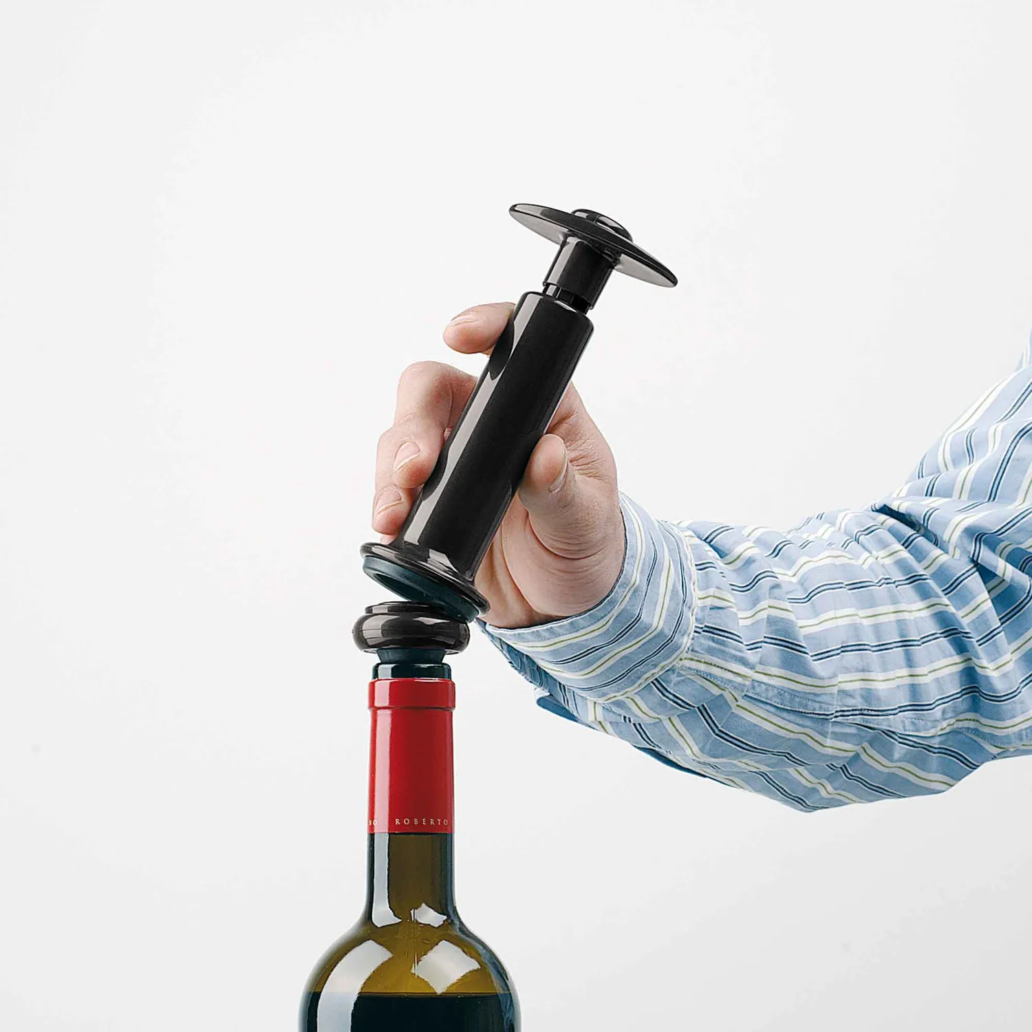 Boj pompa sottovuoto vino con 2 tappi gomma