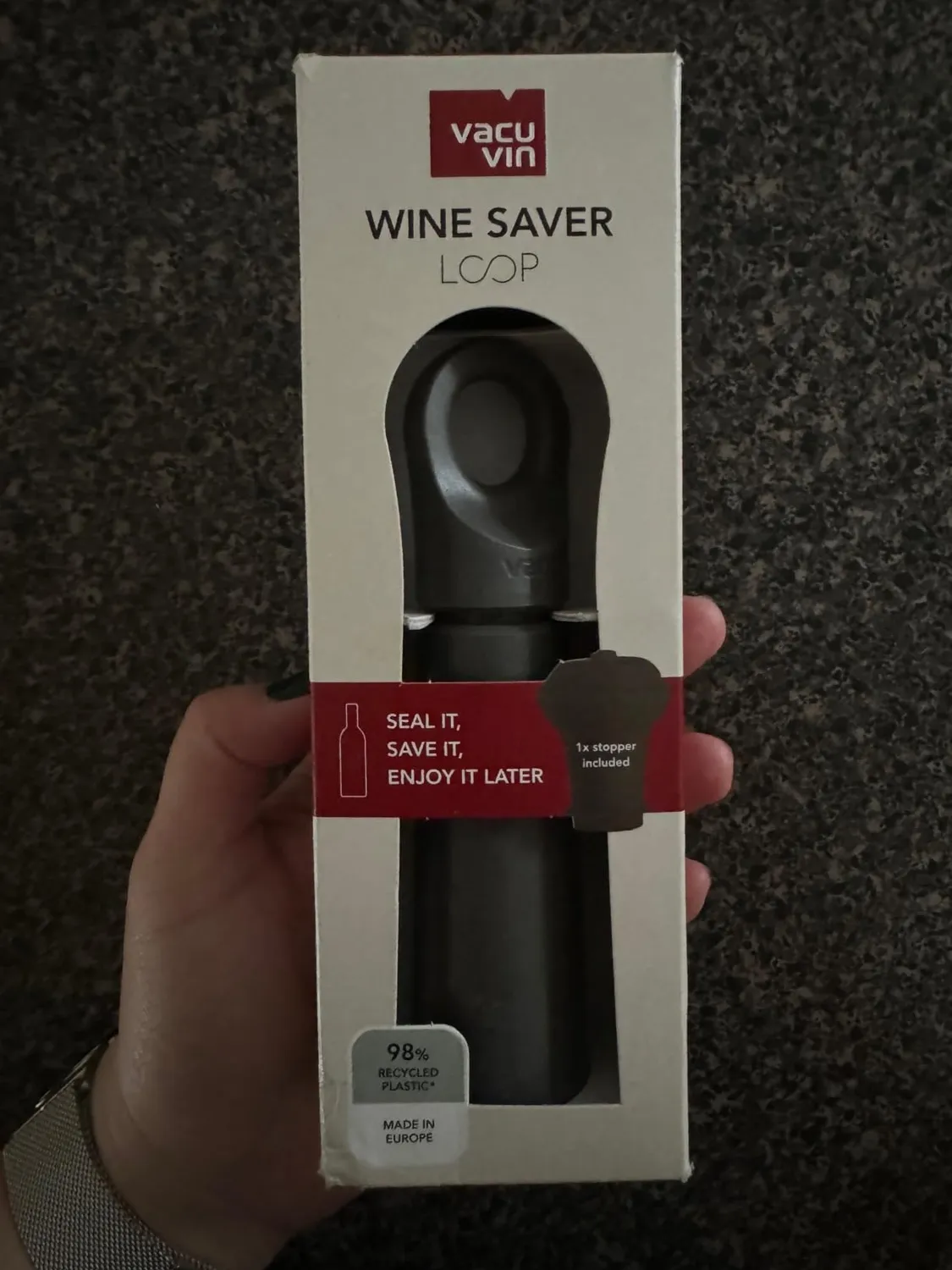 Vacu Vin Loop Wine Saver pompa vino