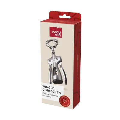 Vacuvin Winged cavatappi a leva farfalla per vino