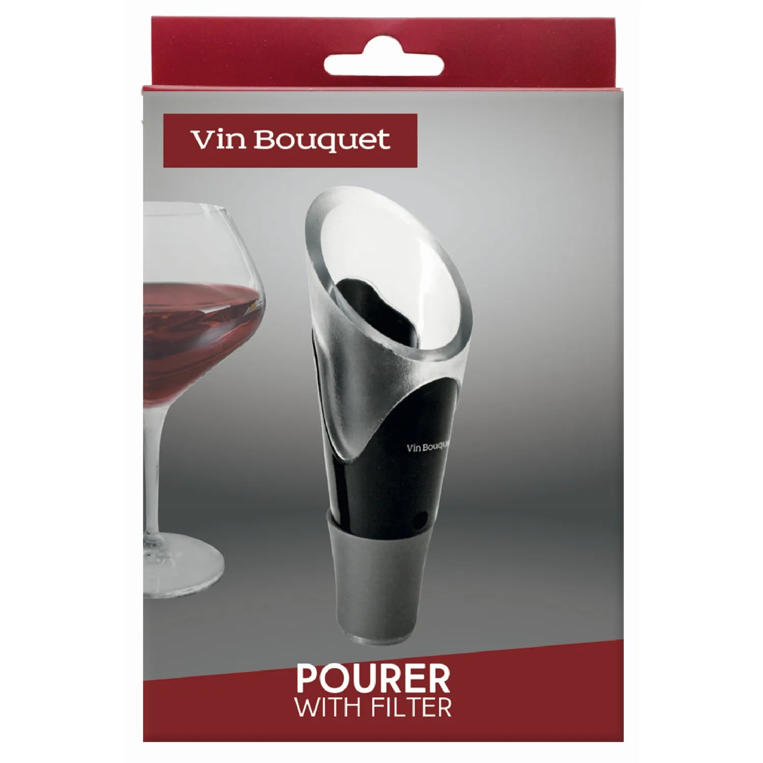 VinBouquet Versatore Vino con Filtro Antigoccia