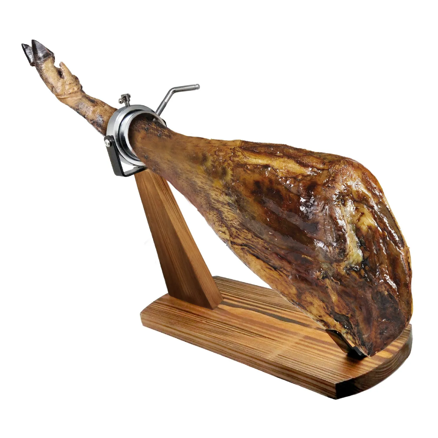 VinBouquet portasalamino con testa girevole e base in legno