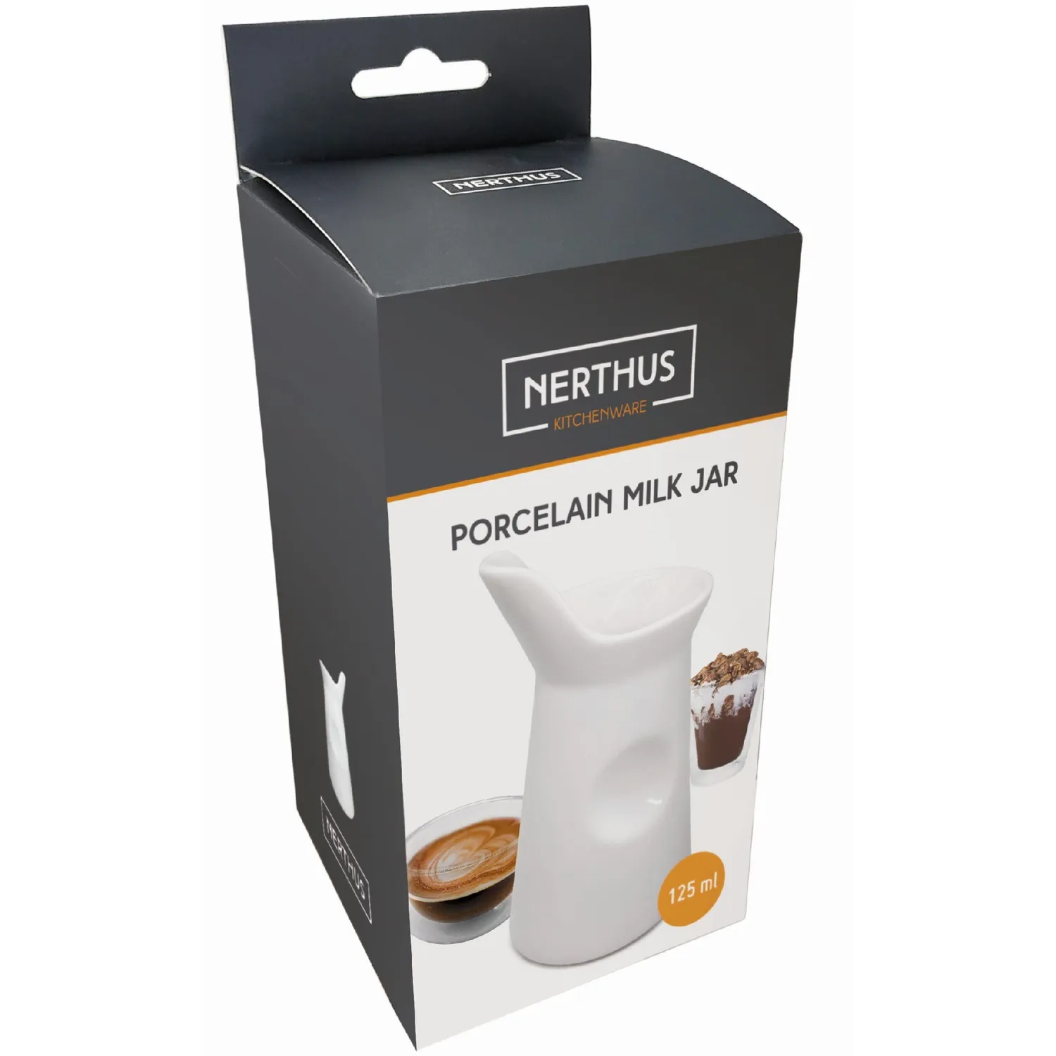 Nerthus Lattiera Porcellana Bianca per Caffè e Tè