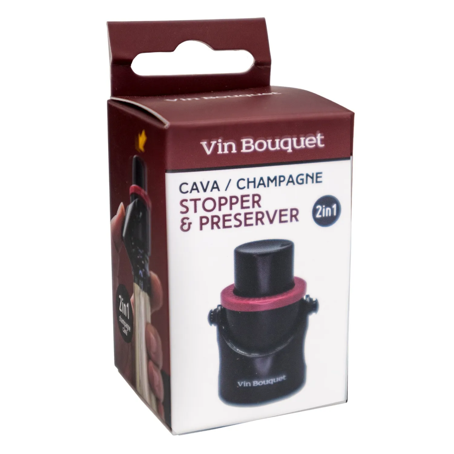 VinBouquet Tappo Spumante Sottovuoto con Segnale Acustico