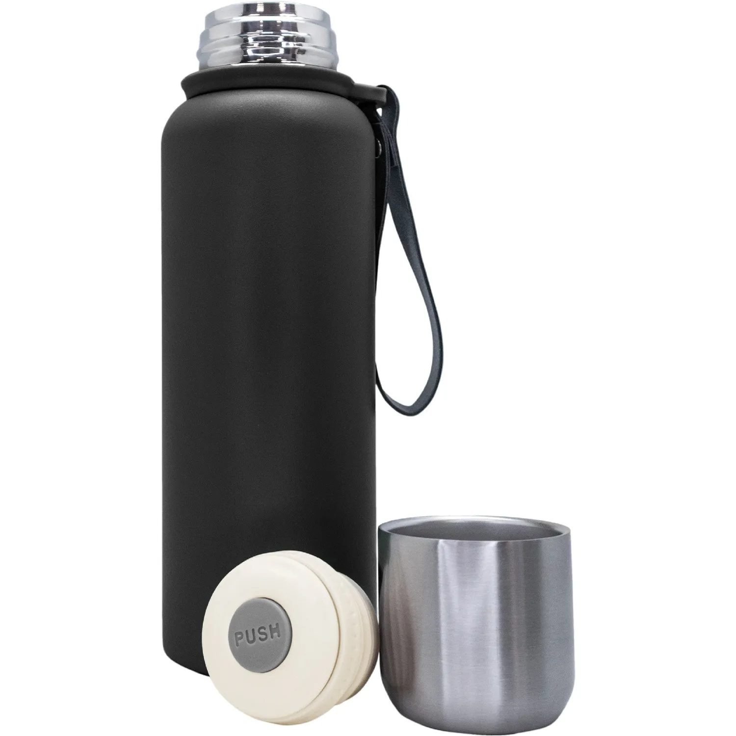 VinBouquet Thermos acciaio inox con bicchiere