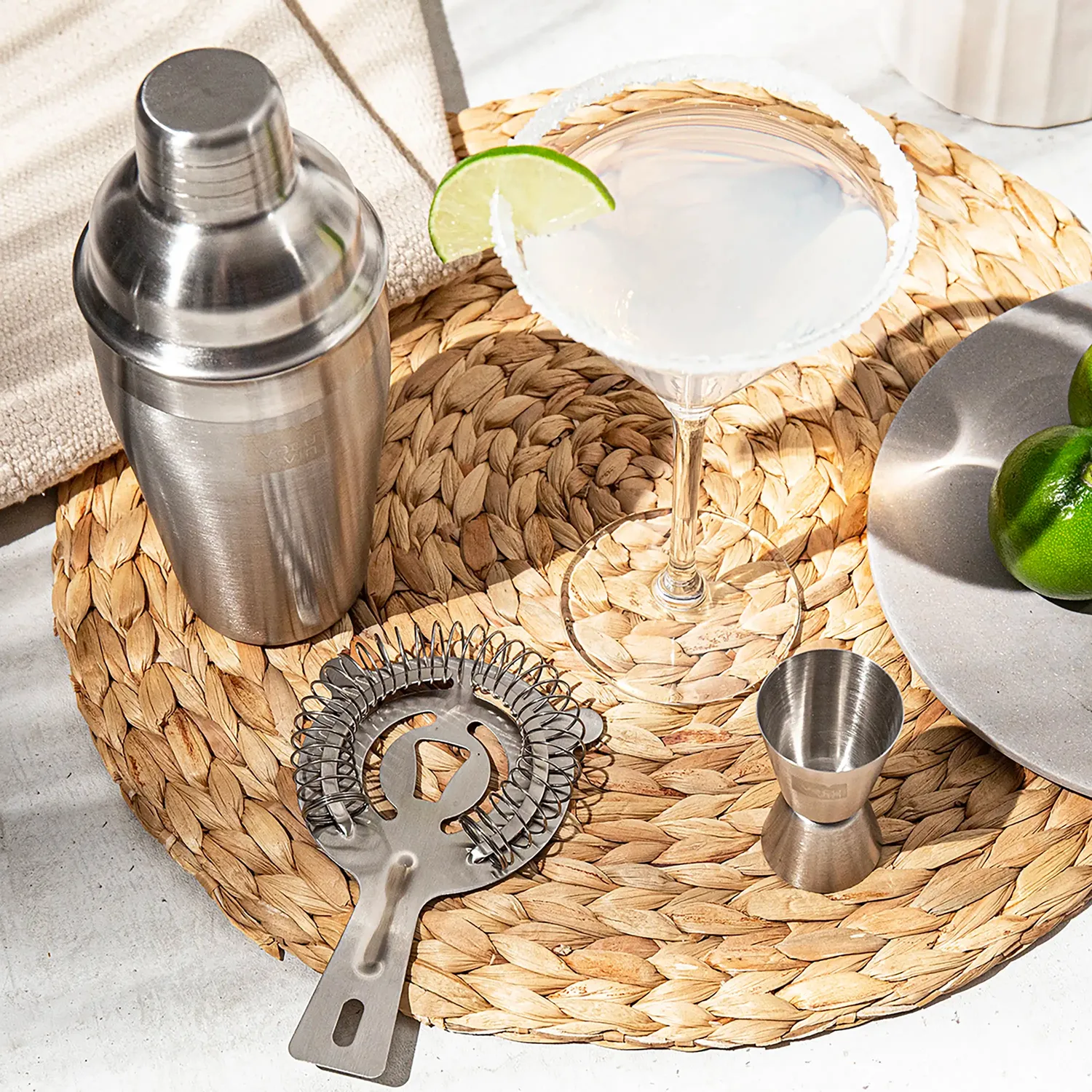 Vacuvin Shaker Cocktail Acciaio Inox 550 ml con Filtro