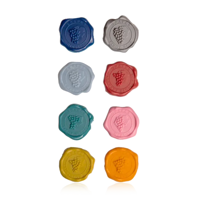 Vacu Vin Marque-verres Grappes segnabicchieri colorati set da 8