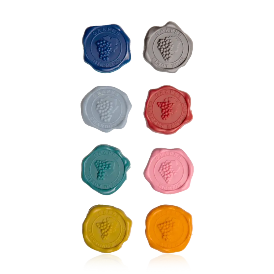 Vacu Vin Marque-verres Grappes segnabicchieri colorati set da 8