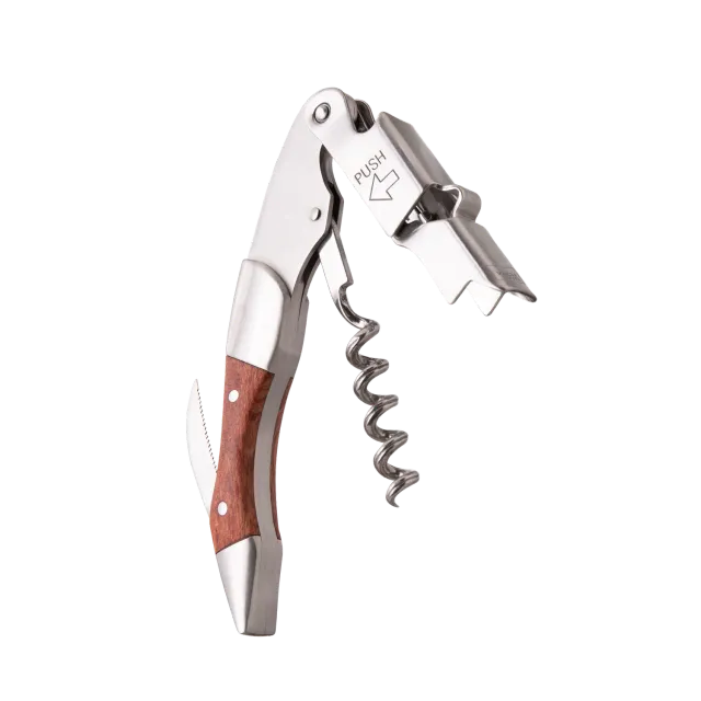 Vacuvin Push Wood cavatappi cameriere legno 3 in 1