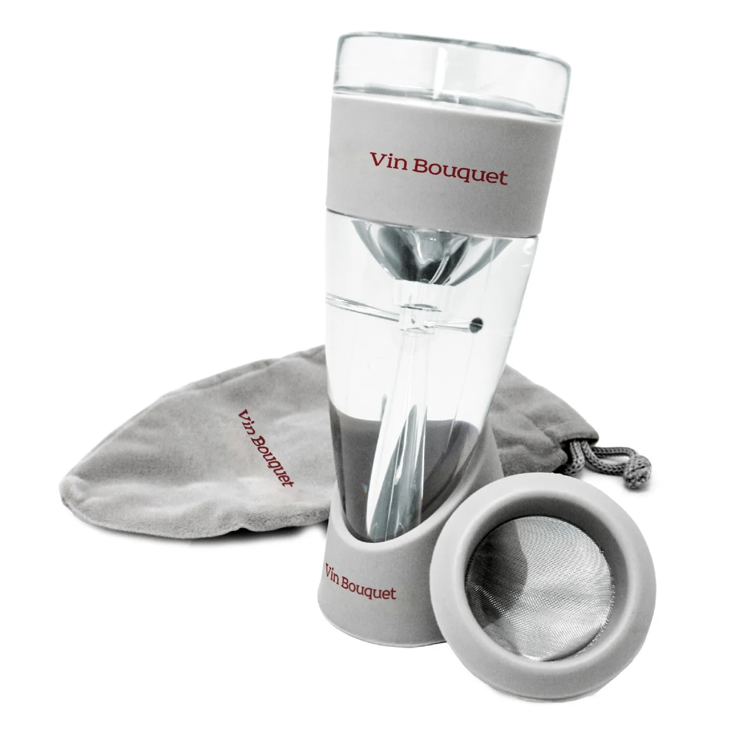 VinBouquet Set di aeratore per vino con base