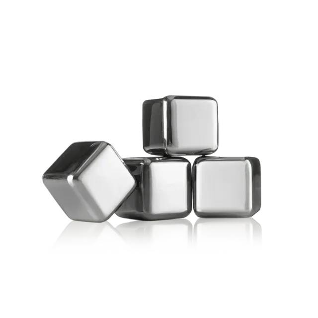 Vacuvin Whiskey Stones pietre whisky acciaio inox riutilizzabili