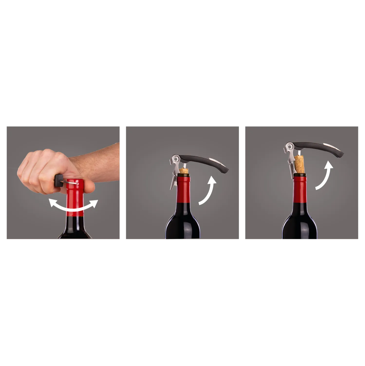 Vacu Vin Double Hinged Corkscrew cavatappi a doppia leva