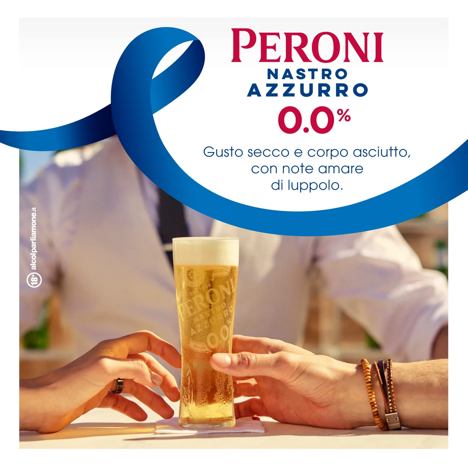 Peroni Nastro Azzurro 0.0 Birra Analcolica Secca