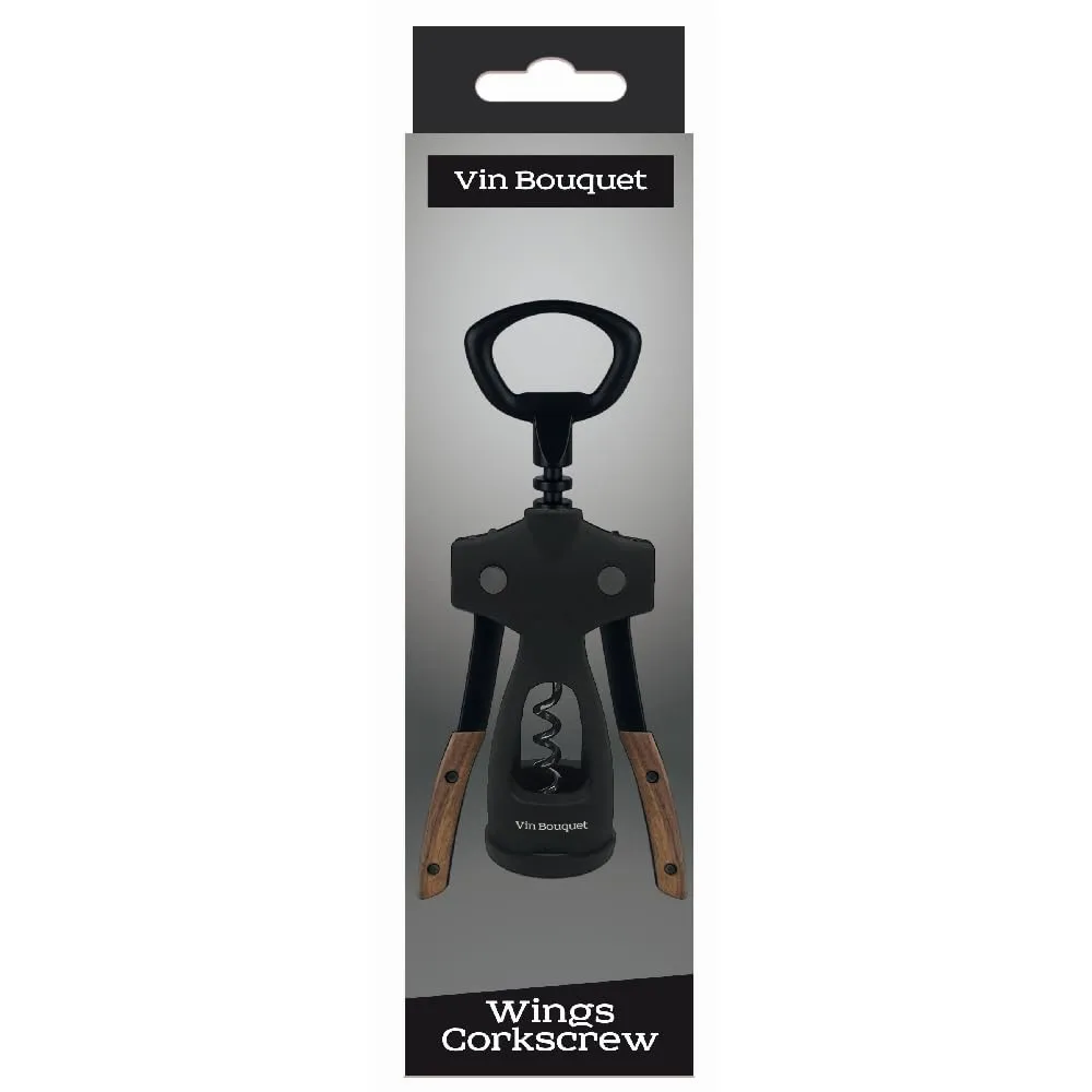 Vin Bouquet FID 1304 Cavatappi ad Ali Legno Acciaio Inox