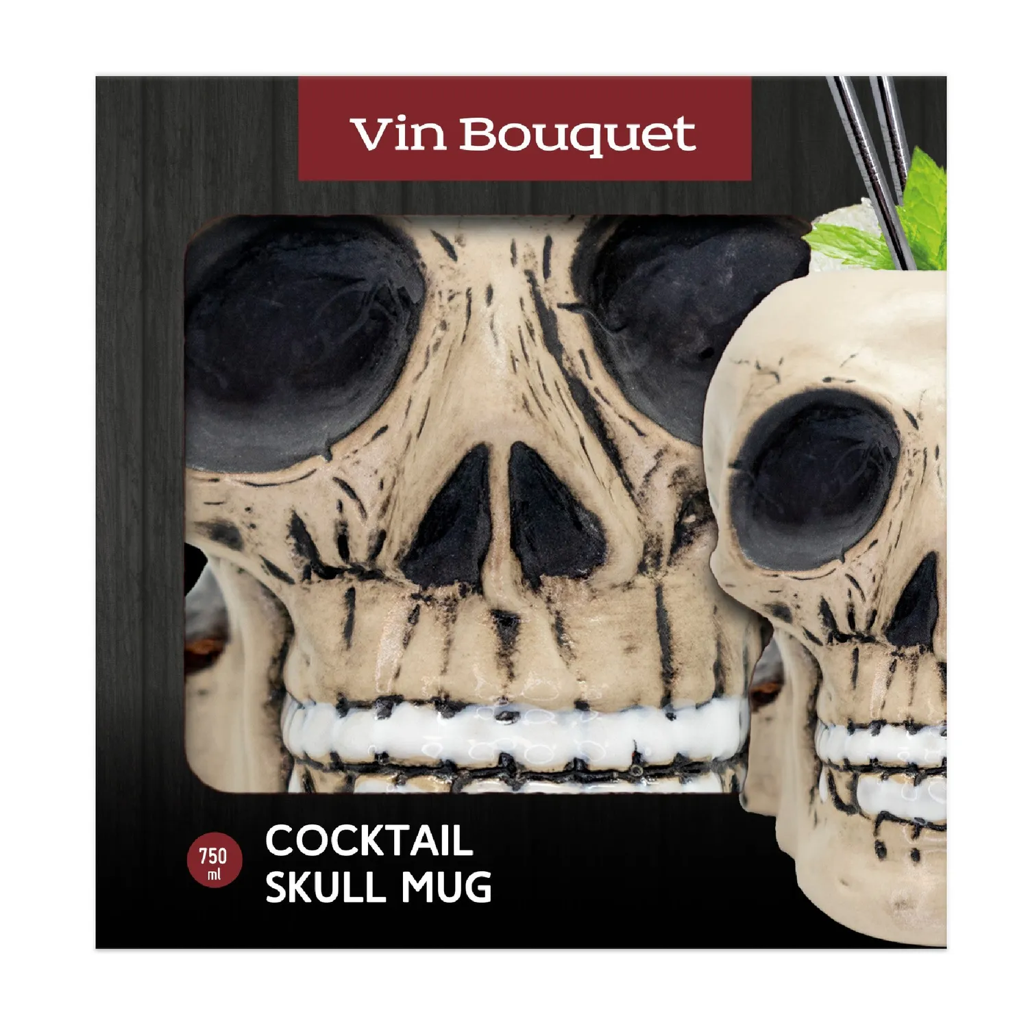 Vin Bouquet Tazza Teschio Tiki 750 ml Halloween