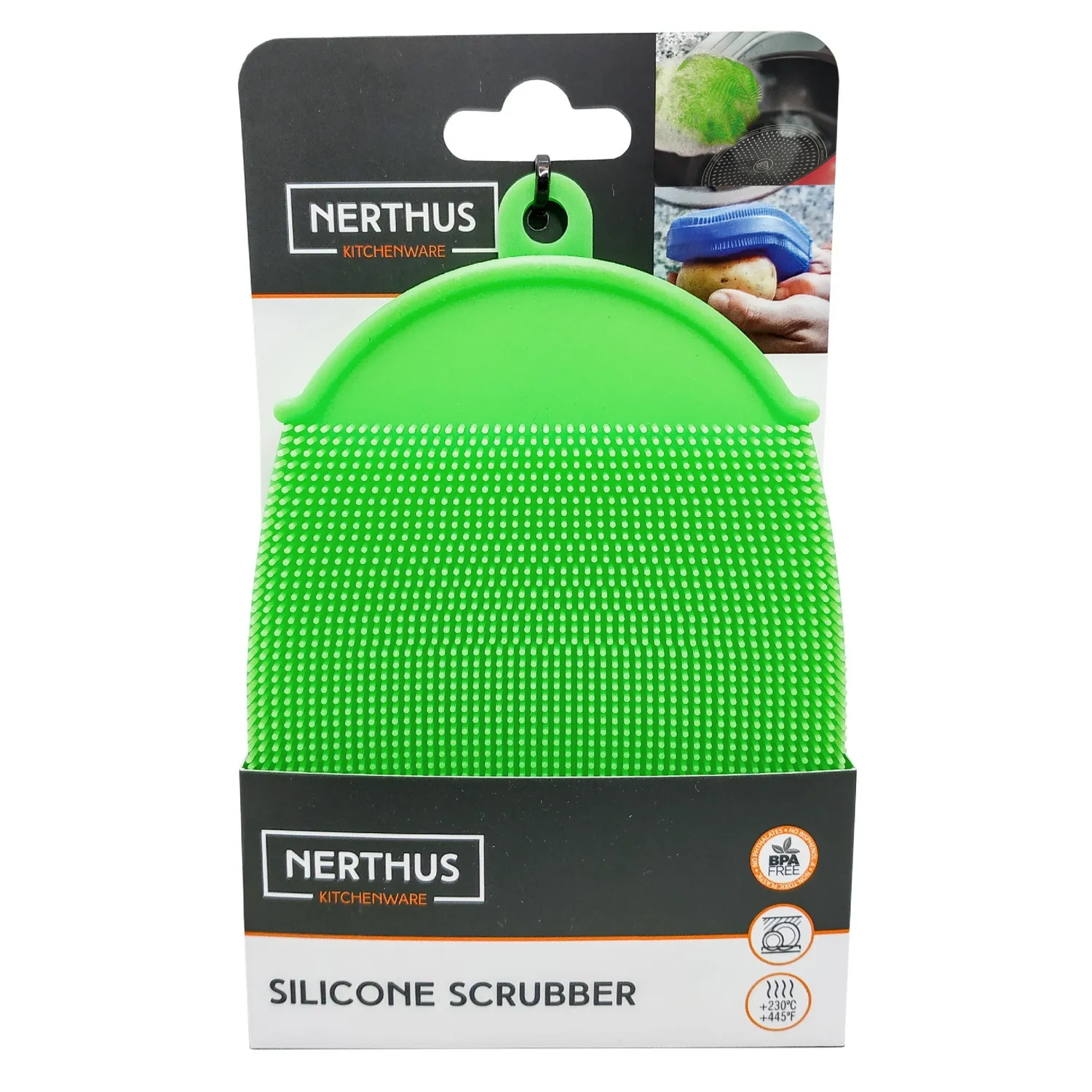 VinBouquet guanto spugna in silicone multifunzione a doppia faccia