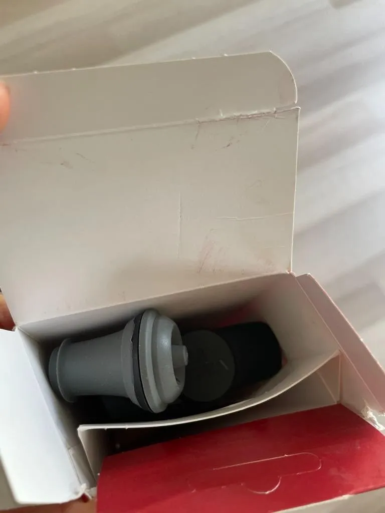 Vacu Vin Original pompa sottovuoto vino bianca 2 tappi riusabili