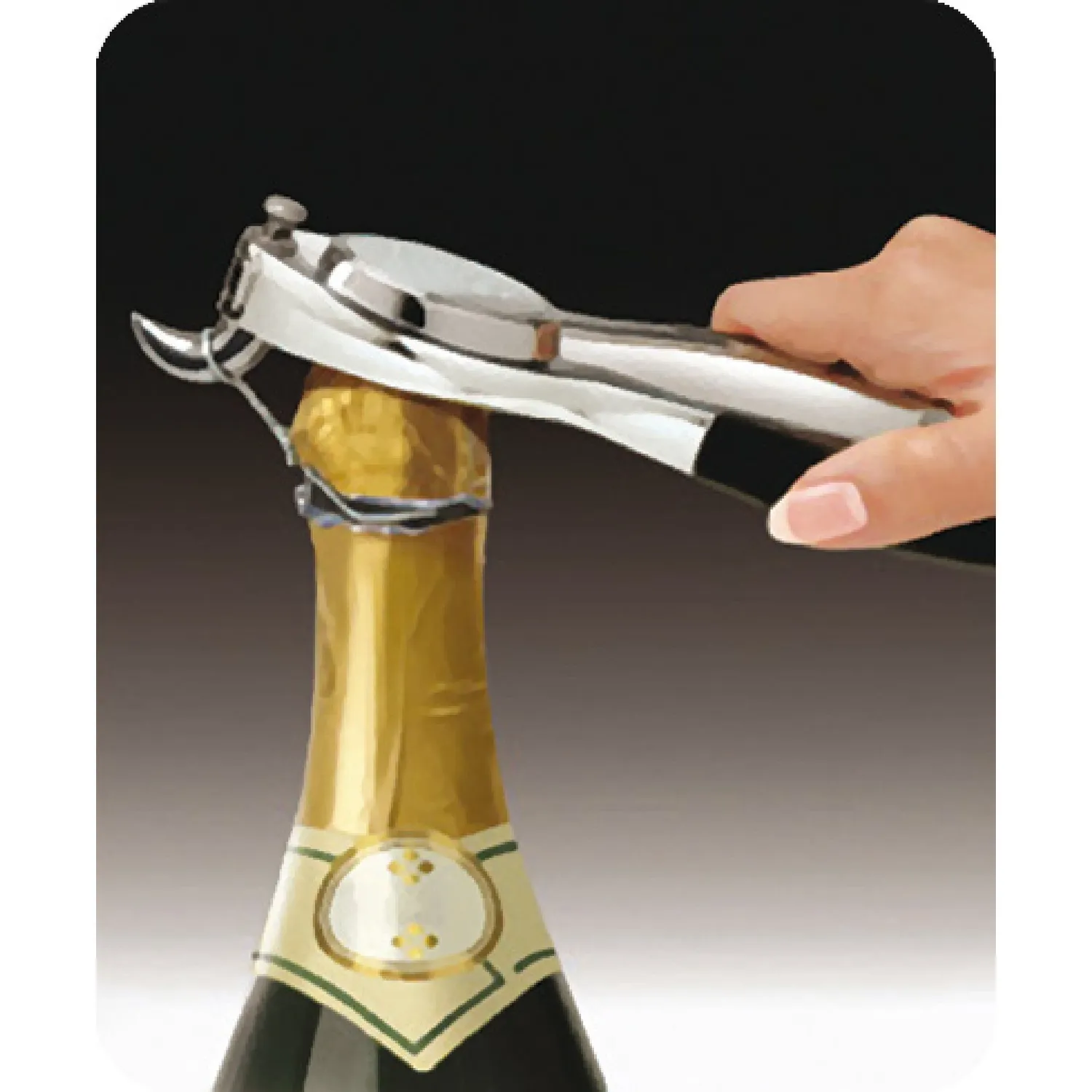 VinBouquet Apribottiglie Spumante Inox Anti-spruzzo