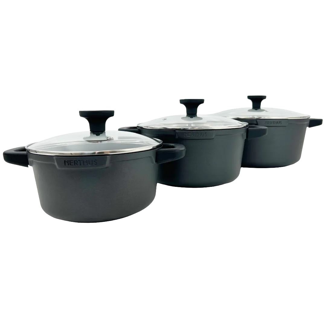 VinBouquet Quantanium Set Pentole 4 Pezzi Titanio