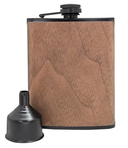 Vin Bouquet FIA 1277 fiaschetta inox legno 8 oz imbuto