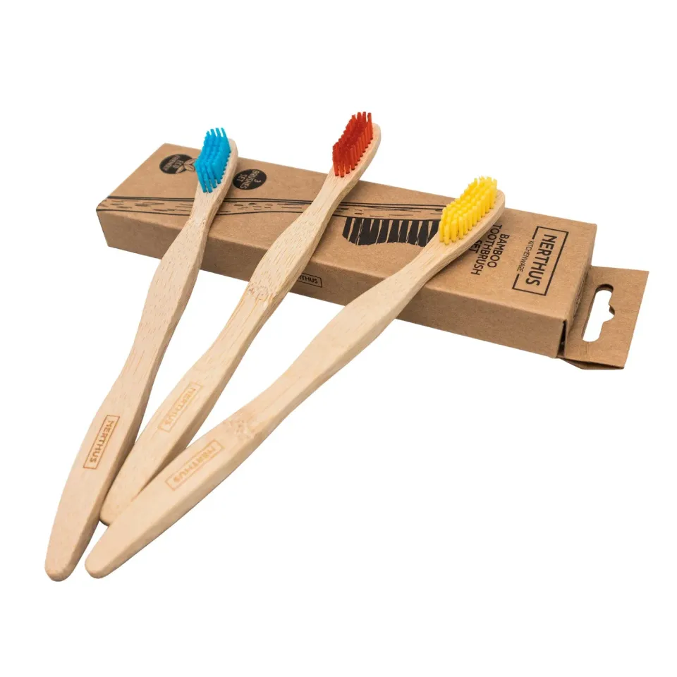 VinBouquet Spazzolini Bambù Set 3 Pezzi Ecologici