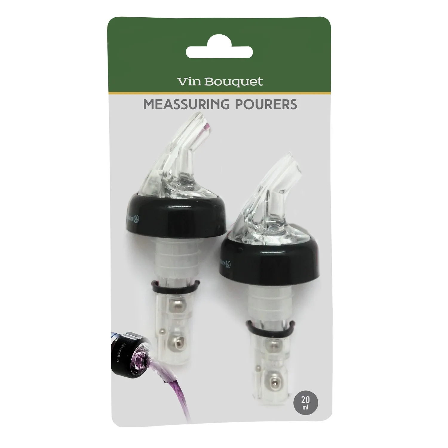 VinBouquet Dosatori Liquore Set 2 Pezzi Neri