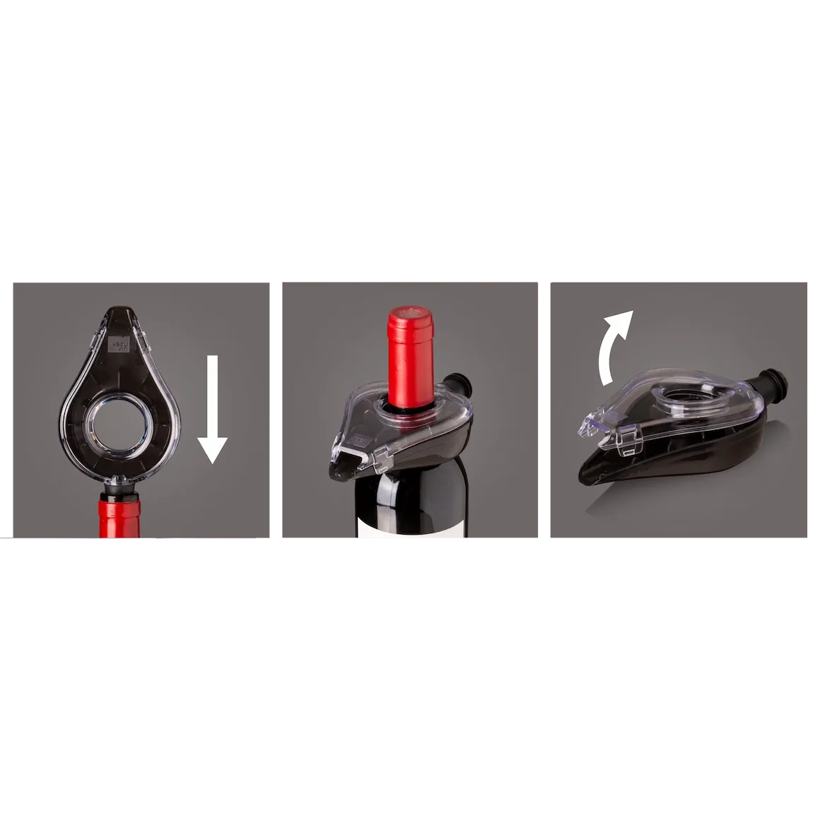 Vacu Vin Wine Aerator aeratore per vino trasparente