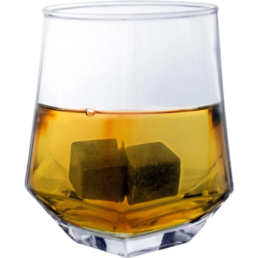 Vin Bouquet FIA 1366 set whisky legno 2 bicchieri 6 pietre regalo