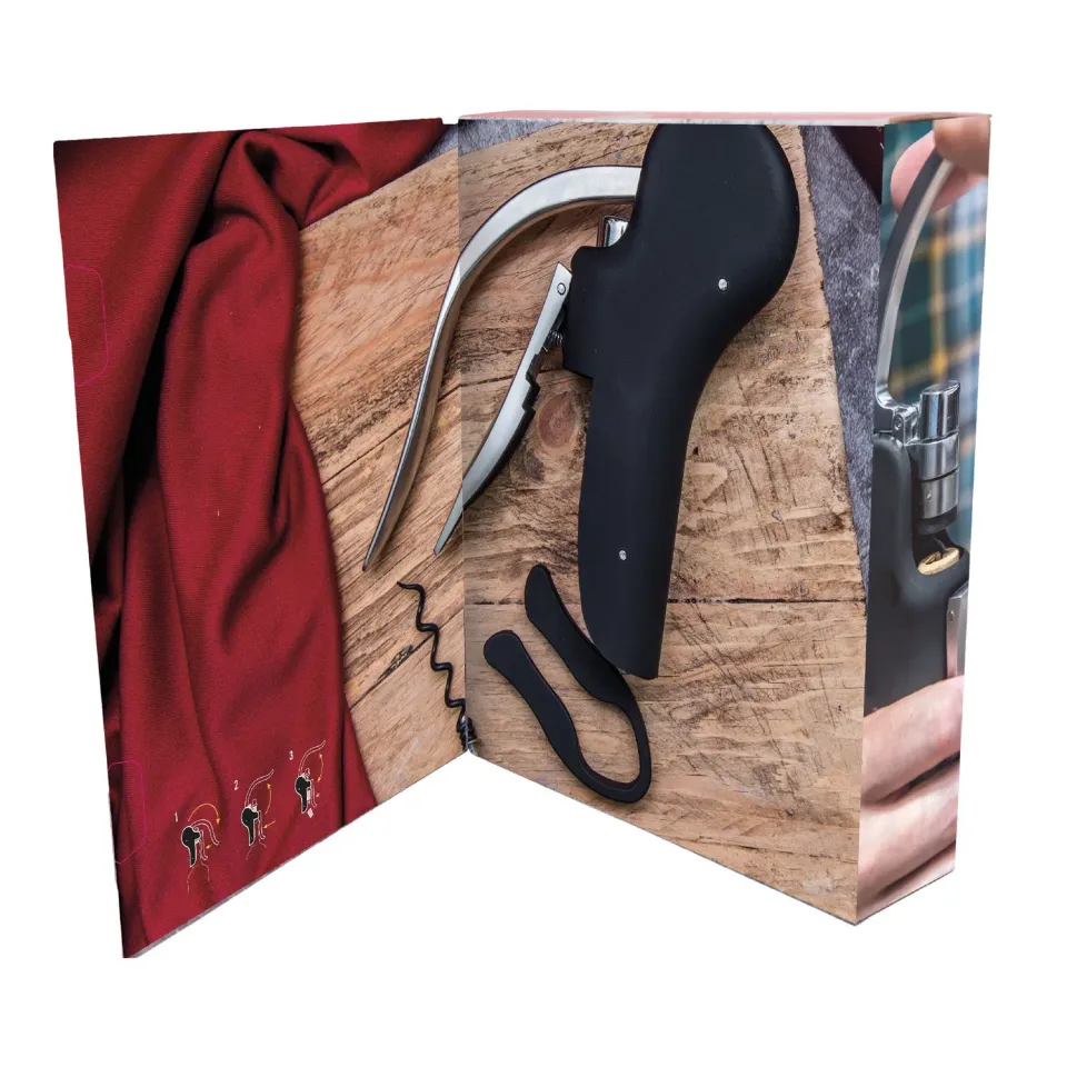 VinBouquet Set di Apribottiglie a Leva cavatappi con tagliacapsule