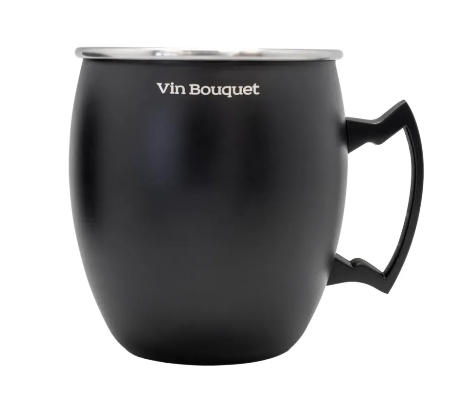 Vin Bouquet FIK 1470 tazza da cocktail nera 450 ml in acciaio