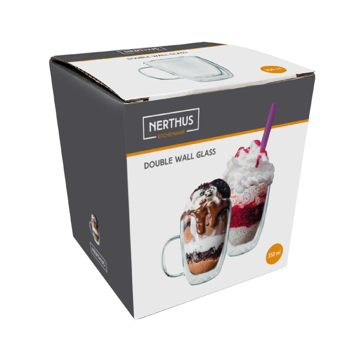 VinBouquet Tazza Vetro Borosilicato Doppia Parete