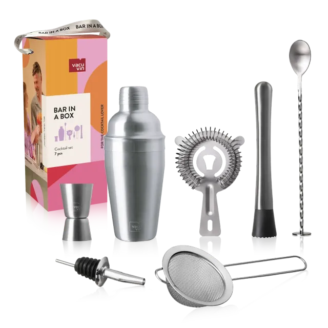 Vacu Vin Bar in a Box Cocktail Lover set cocktail 7 pezzi
