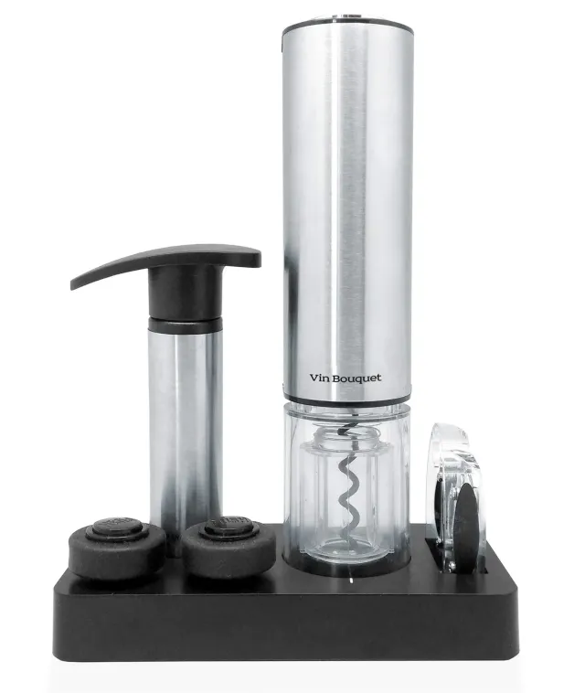 Vin Bouquet FI 002 set vino cavatappi elettrico con pompa