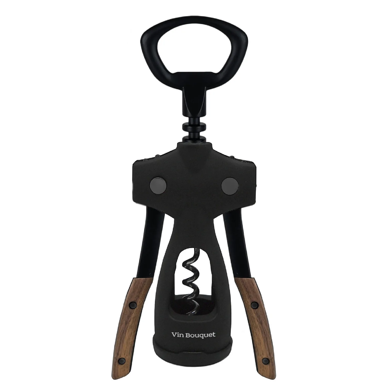 VinBouquet Cavatappi Leva Legno Acciaio Apribottiglie