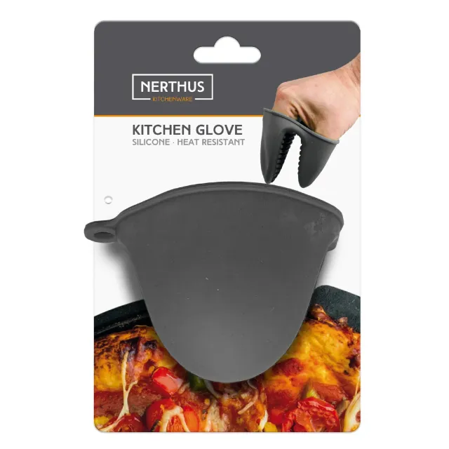 VinBouquet Guanto da forno in silicone grigio antiscivolo