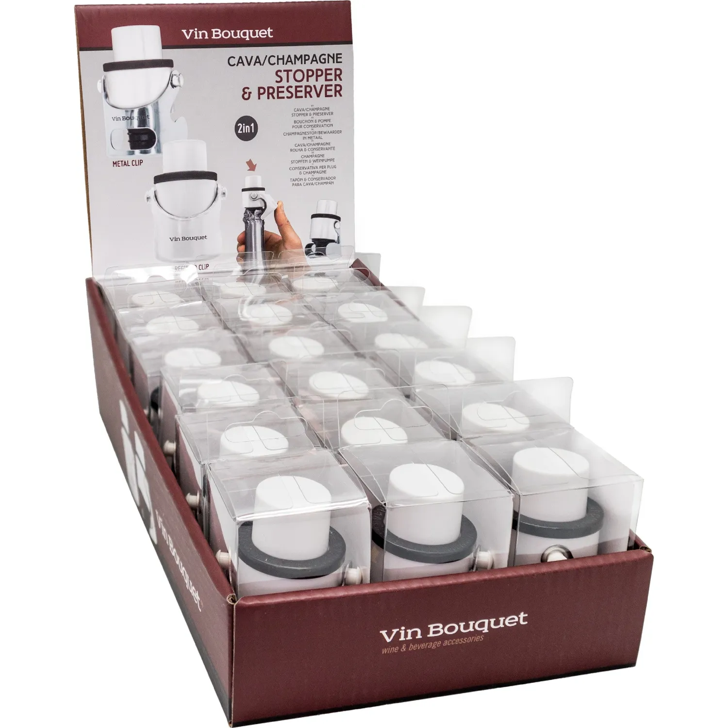 VinBouquet Tappo conservatore per spumante con indicatore