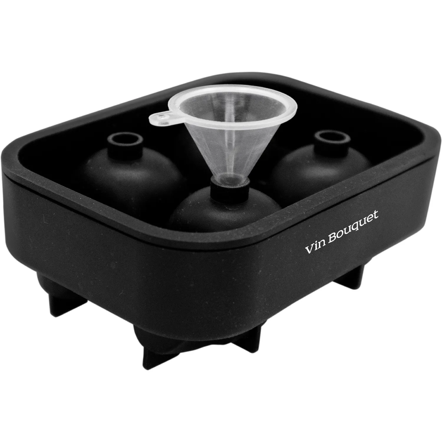 VinBouquet Stampo Ghiaccio Teschio Silicone 4 Cubetti