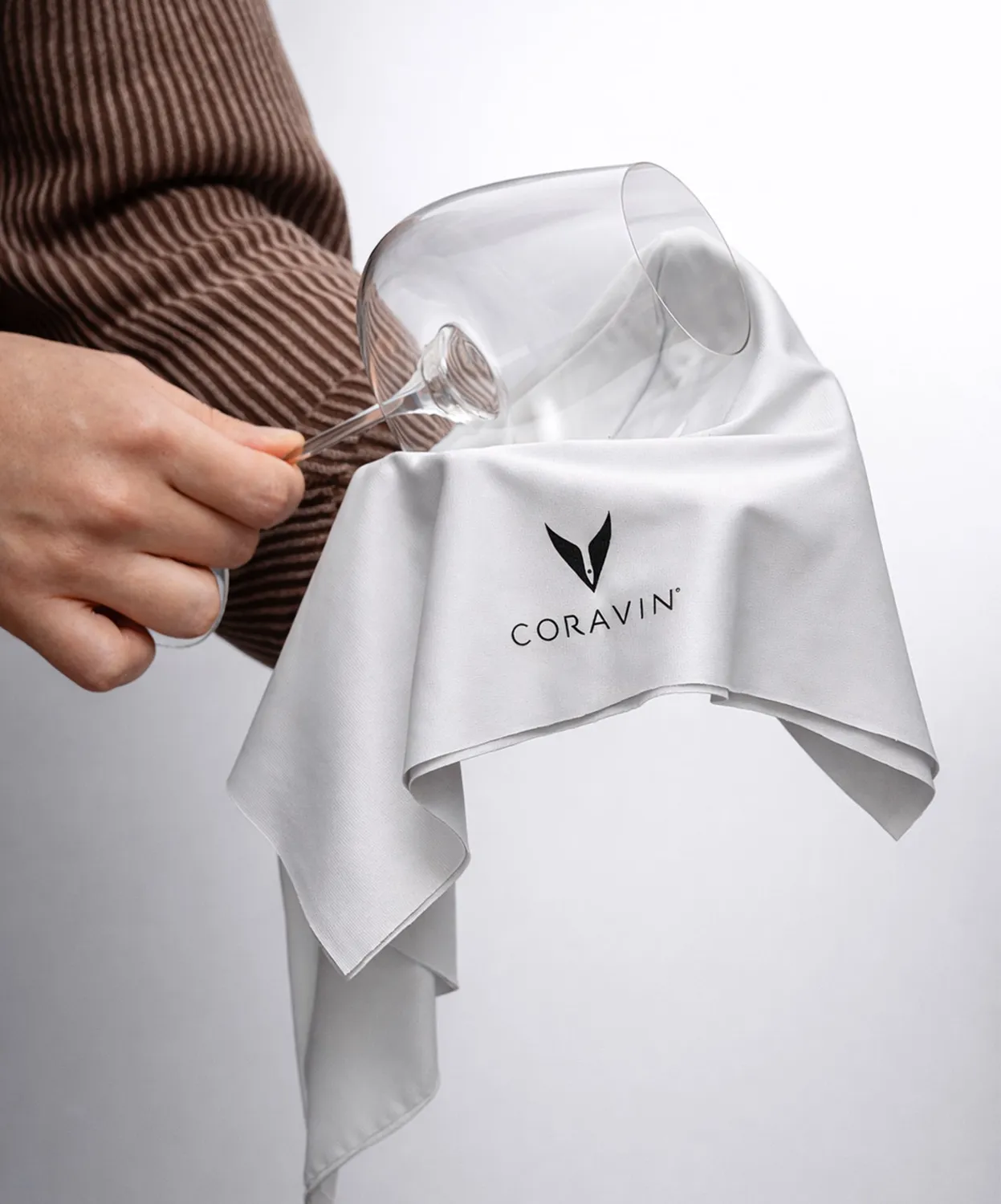 Coravin x Birdy.Tex panno bicchieri microfibra senza aloni