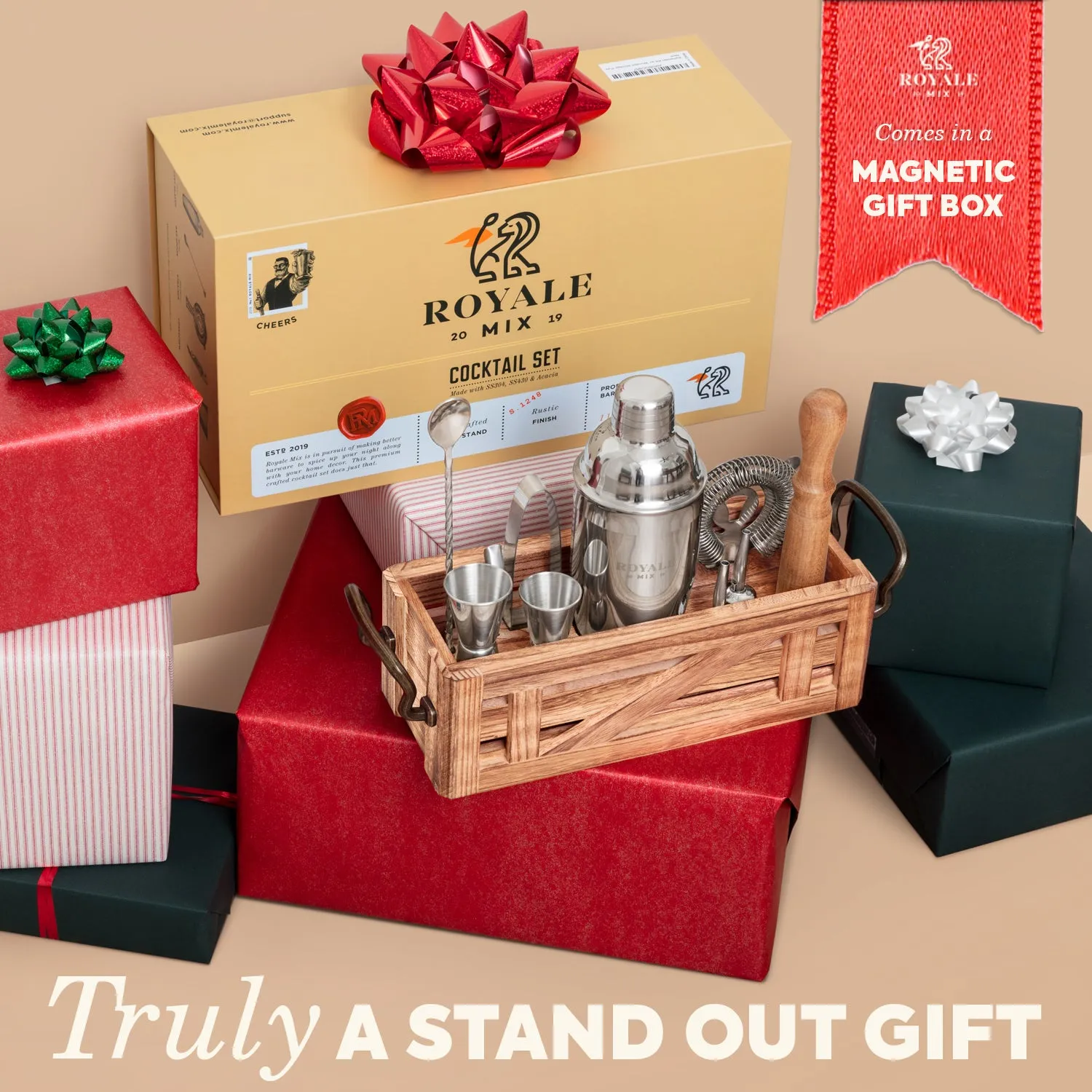Royale Mix Bartender Kit set cocktail 12 pezzi