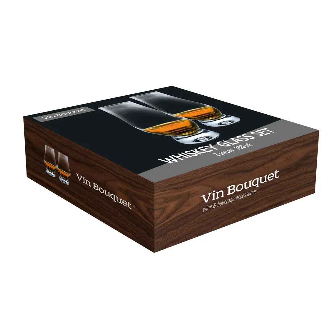 VinBouquet Bicchieri Whisky Degustazione Vetro Base Stabile