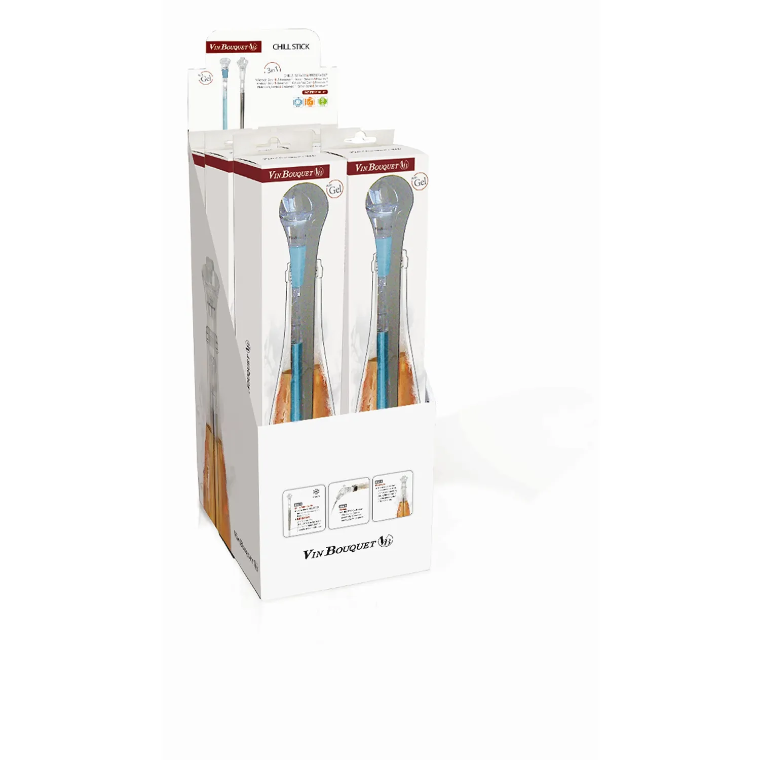 Vin Bouquet FIE 012 Chillstick Acciaio Inox 3 in 1