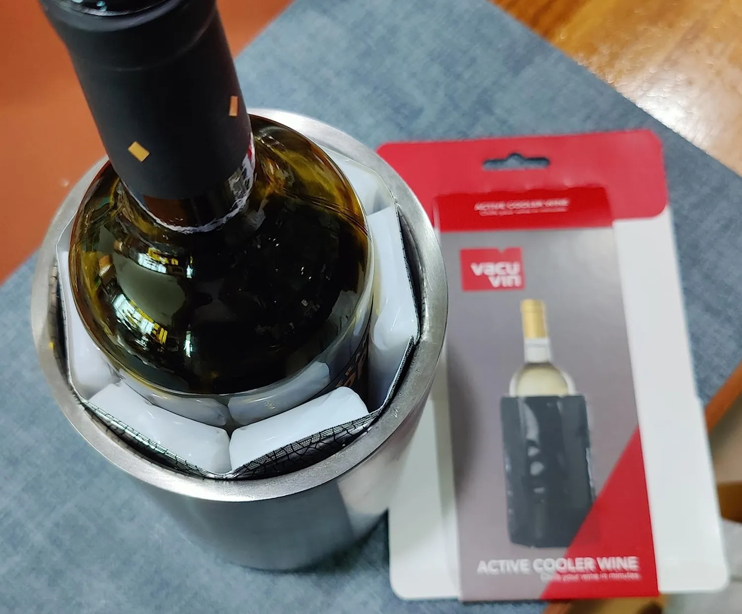 Vacuvin Raffreddatore Vino Flessibile manicotto