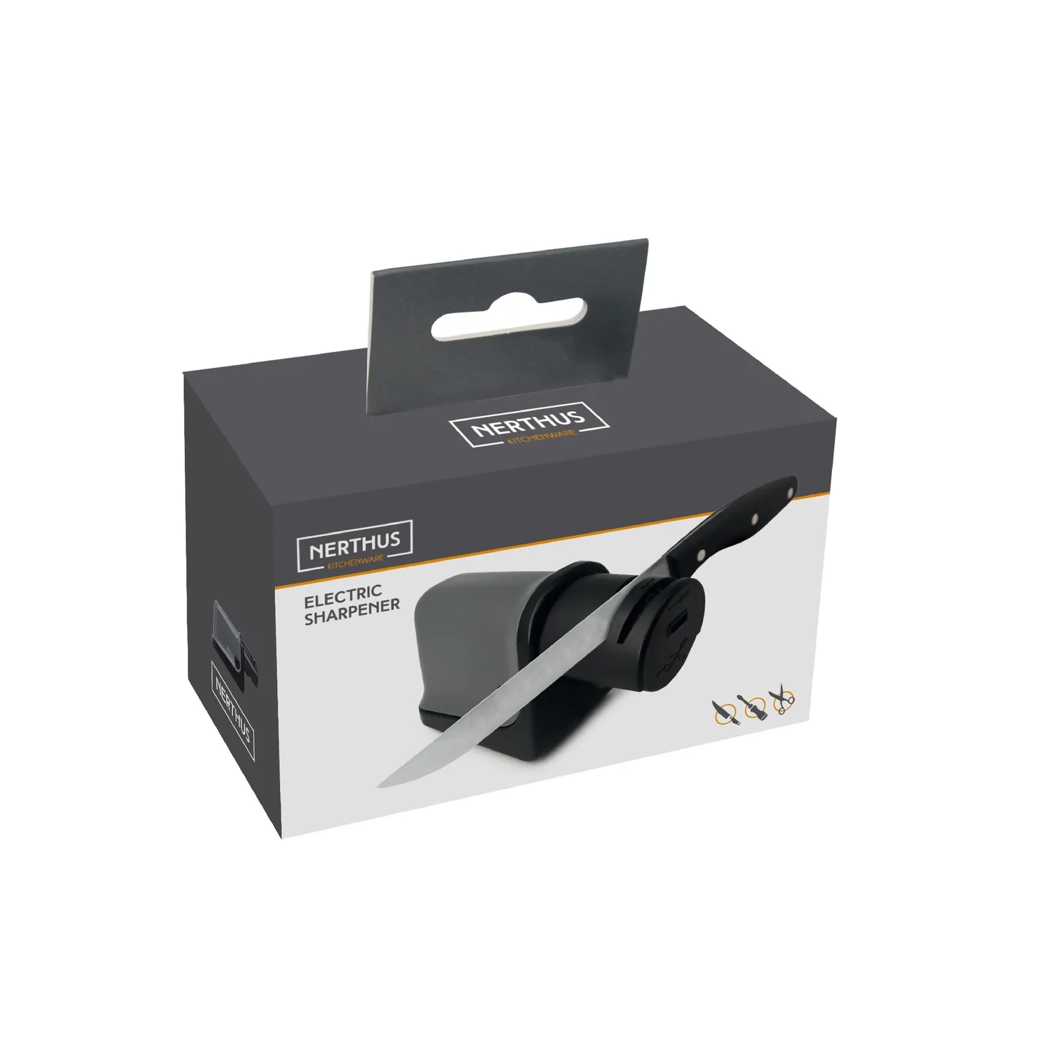 VinBouquet Affilacoltelli Elettrico 3 Fasi con Forbici